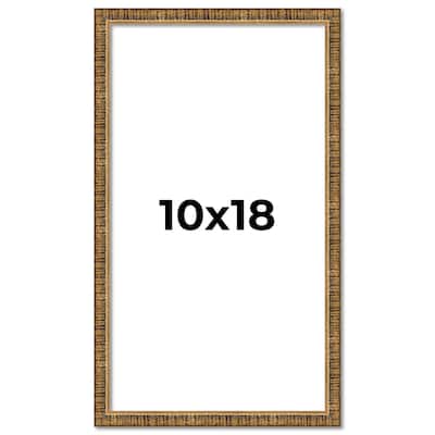 10x18 Frame Gold Solid Wood Picture Frame - Complete Modern Photo