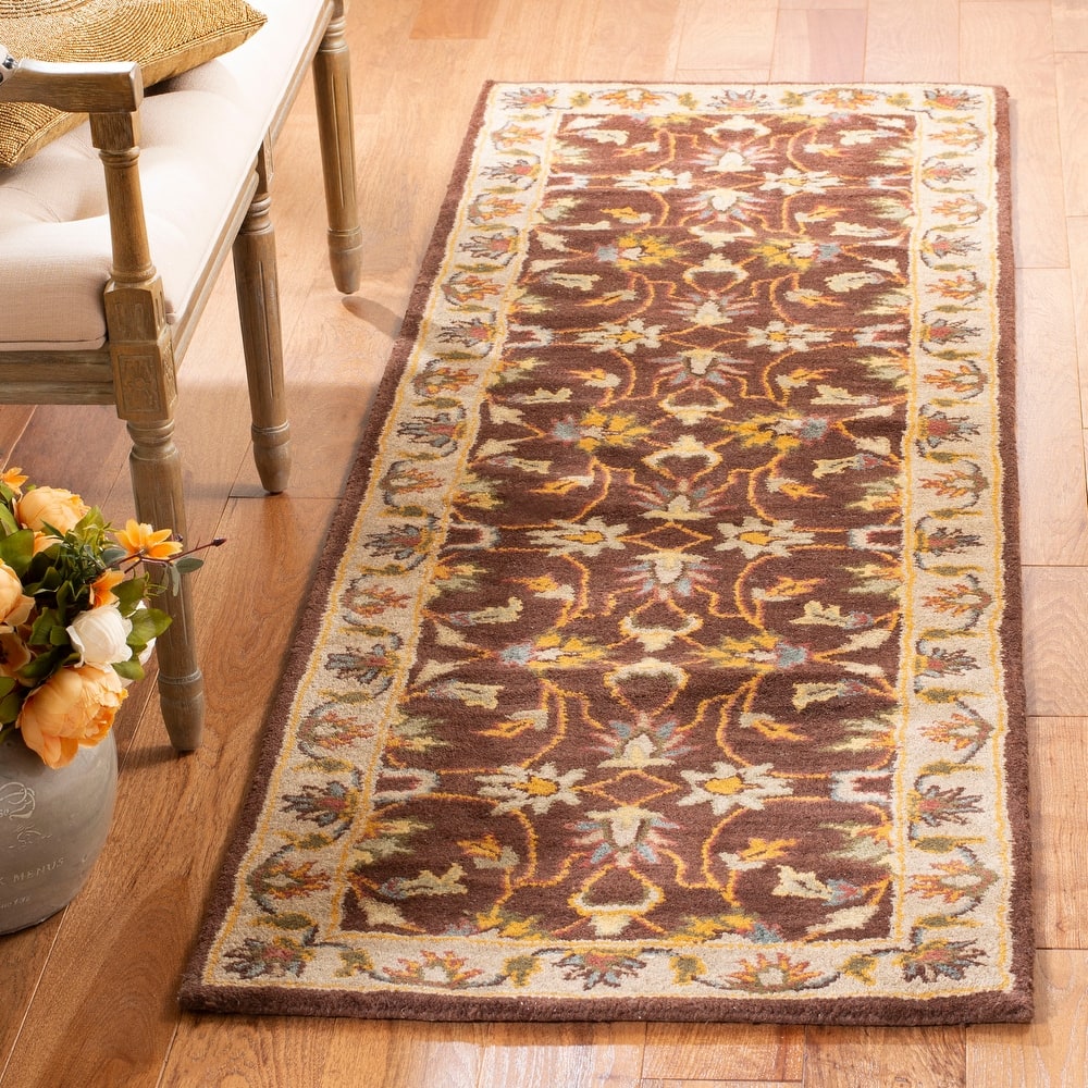 SAFAVIEH Handmade Heritage Star Gradient Traditional Oriental Wool Rug