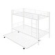 preview thumbnail 10 of 16, White Twin over Twin Size Metal Bunk Bed With Trundle, Can be Divided into Two Beds