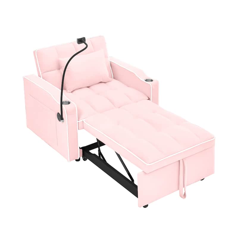 Convertible Sleeper Chair Sofa Bed Adjustable Pull Out Sleeper Chair Bed