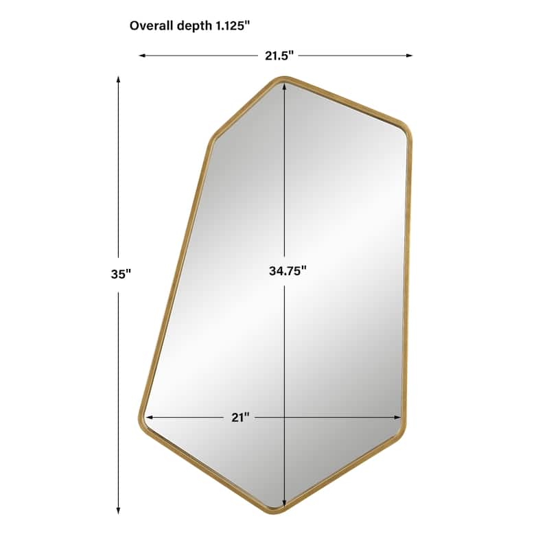 Uttermost Linneah Large Gold Mirror - 21.5"W x 35"H x 1.125"D