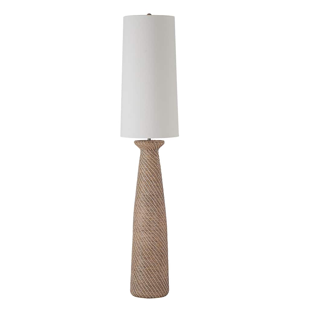 Nathalie 66.75" Height Floor Lamp, Cream - 14 x 14 x 66.75"
