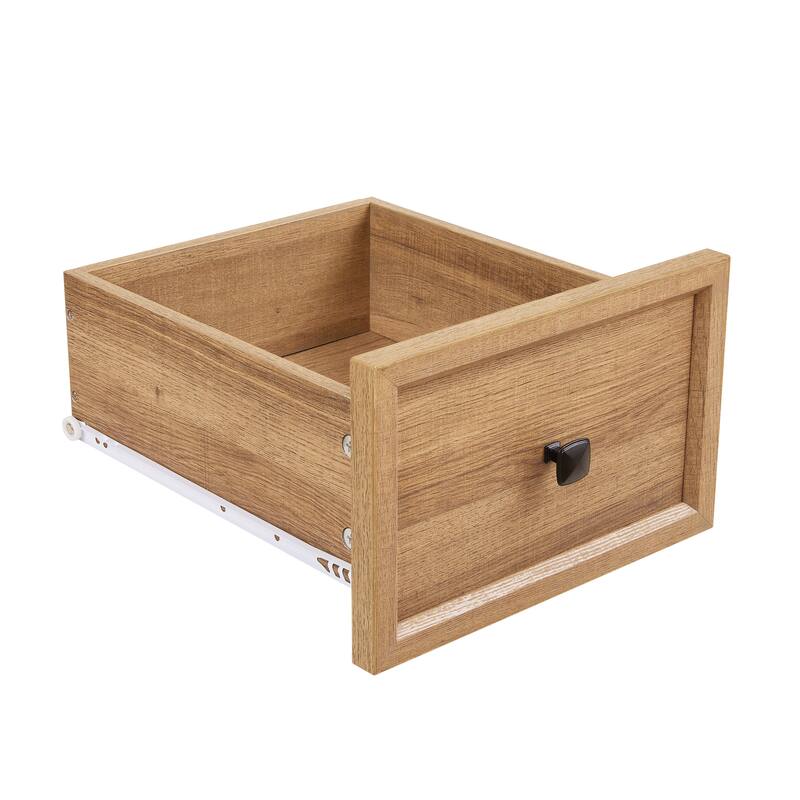 GDFStudio - Farmhouse Modern 6-Drawer Tall Dresser with Smooth Metal Slides and Storage Cabinet Design