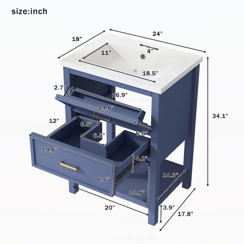 Modern Bathroom Vanity with Sink