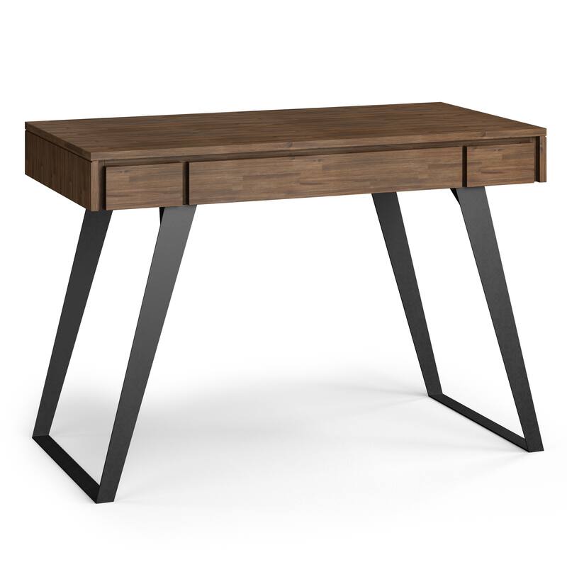 WYNDENHALL Mitchell SOLID ACACIA WOOD Modern Industrial 44 inch Wide Small Desk