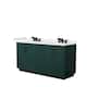 Option Green, Black Trim, White Quartz Top