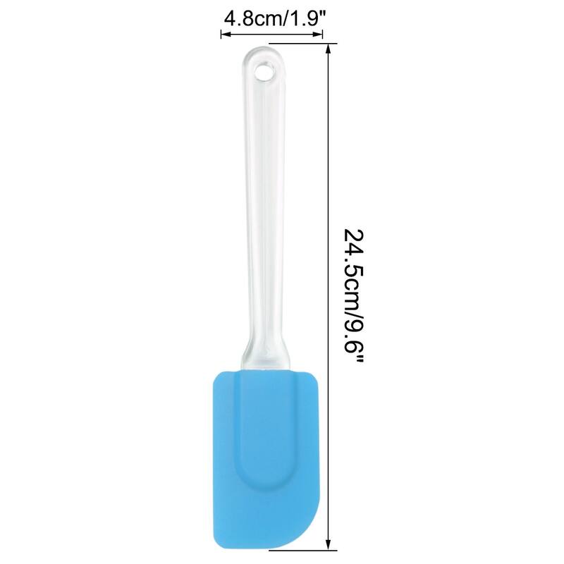 2pcs Flexible Silicone Spatula Heat Resistant Non Stick for Cooking - 9.6" x 1.9"(L*W)