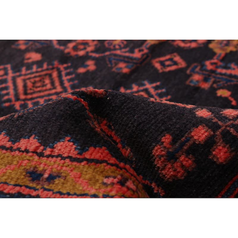 ECARPETGALLERY Hand-knotted Andelz Navy Wool Rug - 3'8 x 5'5