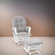 preview thumbnail 13 of 54, Ultimate Nursery Comfort - Glider and Ottoman Set with Reclining Cushion Chair, Rocker Chair with Padded Back and Armrests