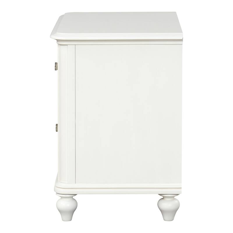 Furniture of America Skye 5-Piece Antique White Wood Panel Bedroom Set