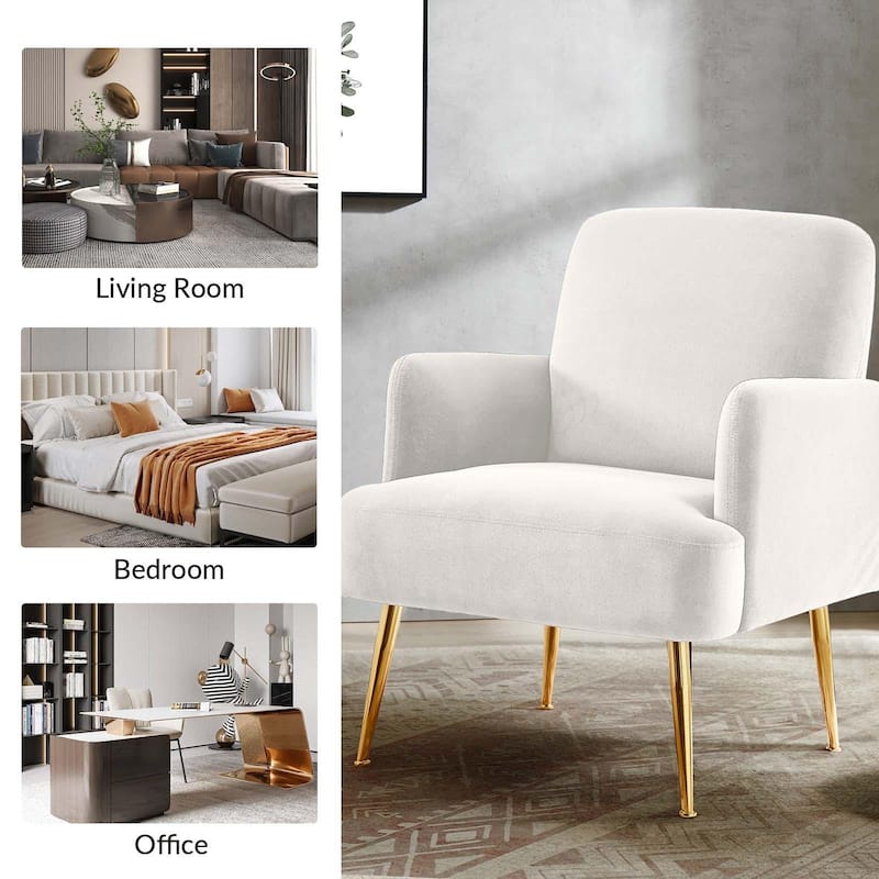 Ferrera Comfy Accent Armchair with Recessed Arms Set of 2