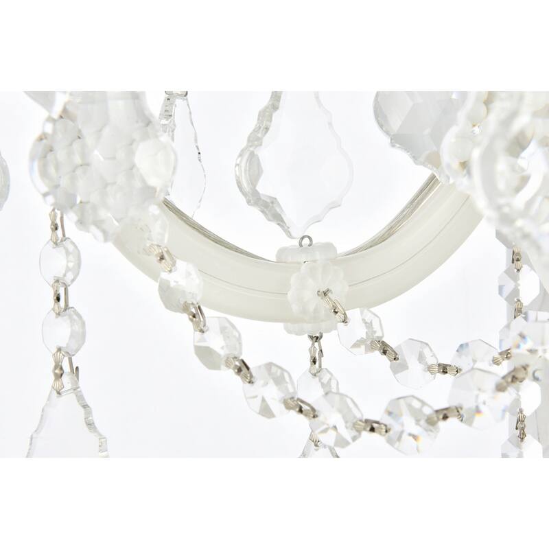 Fleur Illumination Collection Wall Sconce D:12in H:22in E:8.5in Lt:3 White Finish