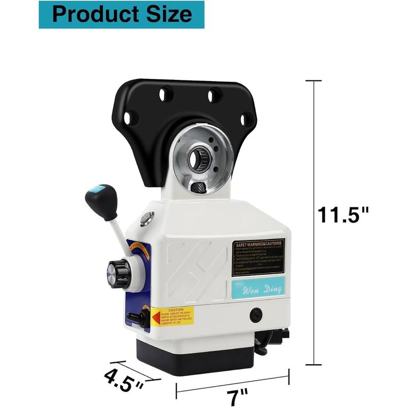 Power Feed X-Axis for Mills,450 in-lbs Torque,0-200RPM Benchtop Mill Power Feed 110V