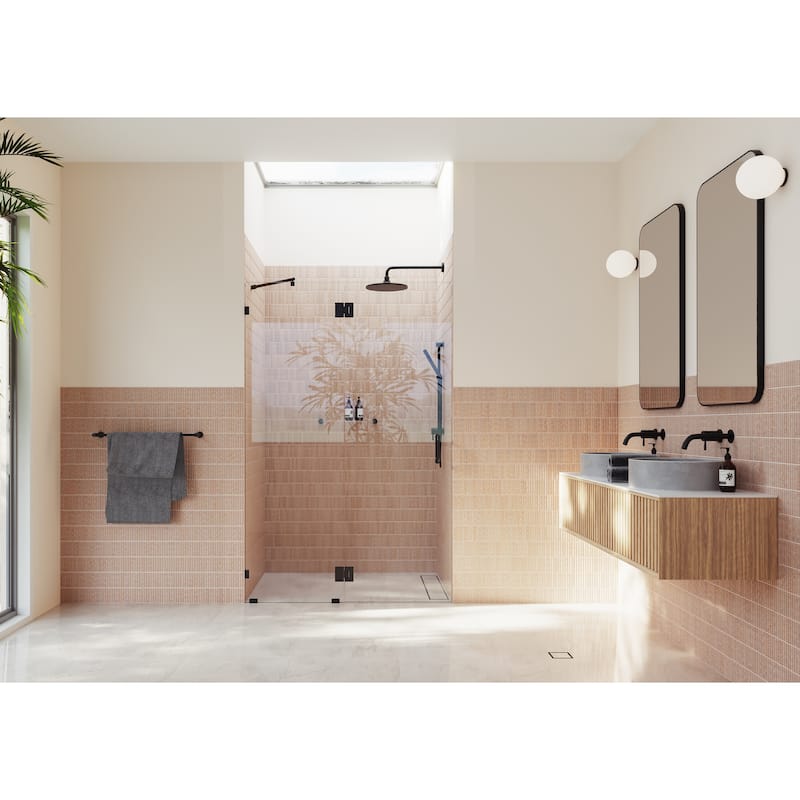 Glass Warehouse 78" x 54.5" Frameless Shower Door - Glass Hinge