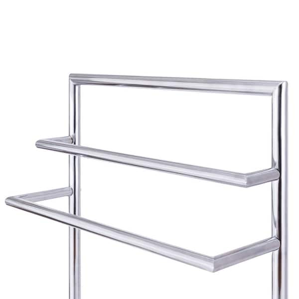Shop Costway 3 Tier Metal Towel Rack Holder Floor Stand Free