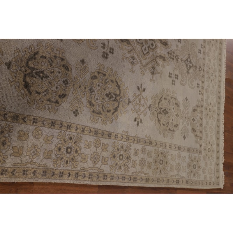 Earth Tone Oushak Oriental Area Rug Handmade Living Room Wool Carpet - 6'0"x 9'0"