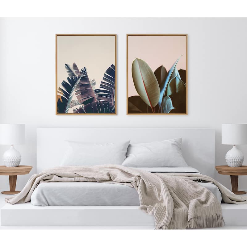 Kate and Laurel Sylvie Fahrenheit Framed Canvas by Alicia Bock
