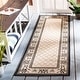 preview thumbnail 71 of 125, SAFAVIEH Courtyard Sheila Indoor/ Outdoor Waterproof Patio Backyard Rug 2'3" x 10' Runner - Sand/Black