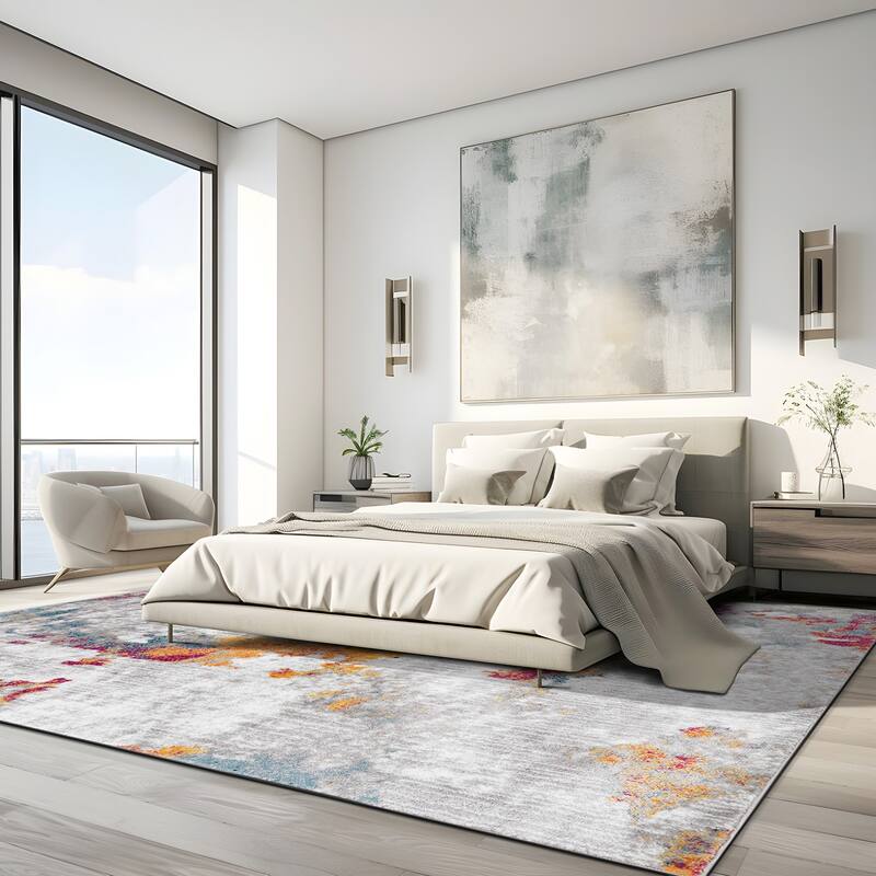 Contemporary Abstract Elegance Area Rug