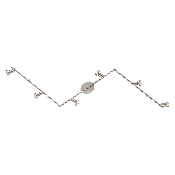 Eglo Buzz 2 6-Light Track Light in Brushed Nickel