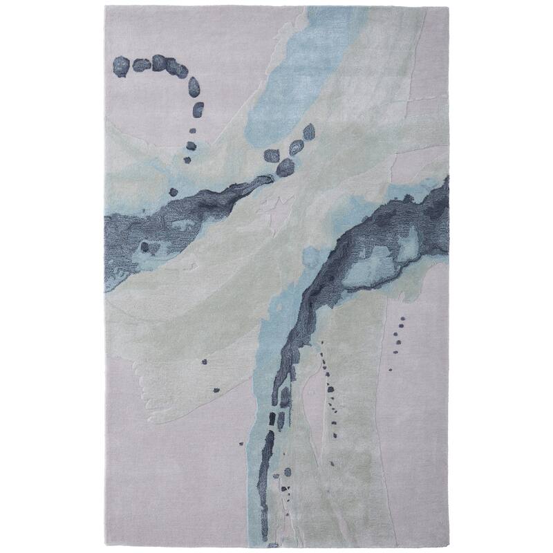 HomeRoots Abstract Bohemian Rectangle Area Rug
