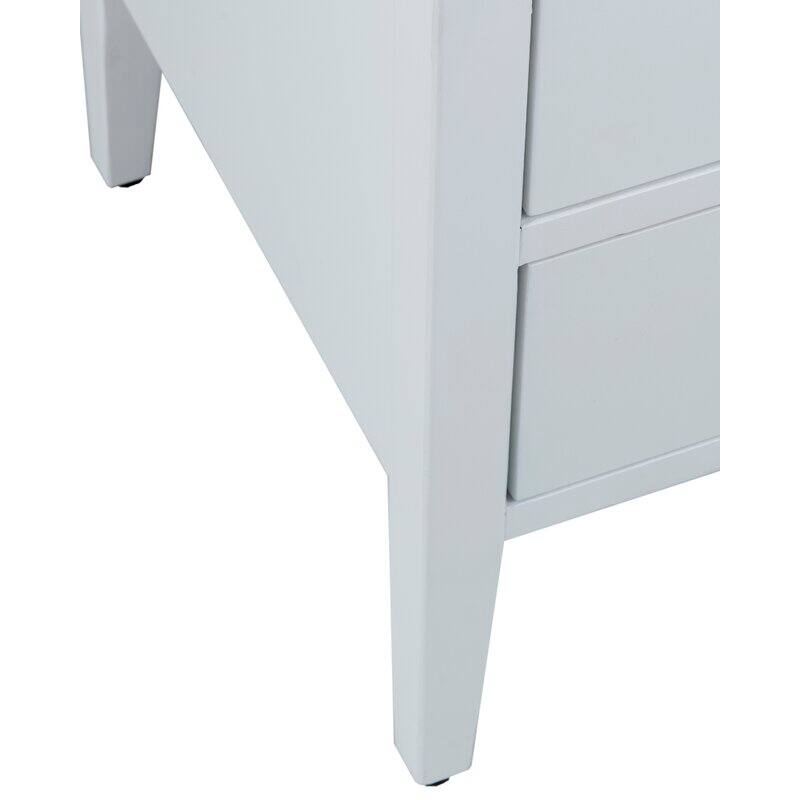 East at Main Painted Acacia Wood 3-Drawer Nightstand