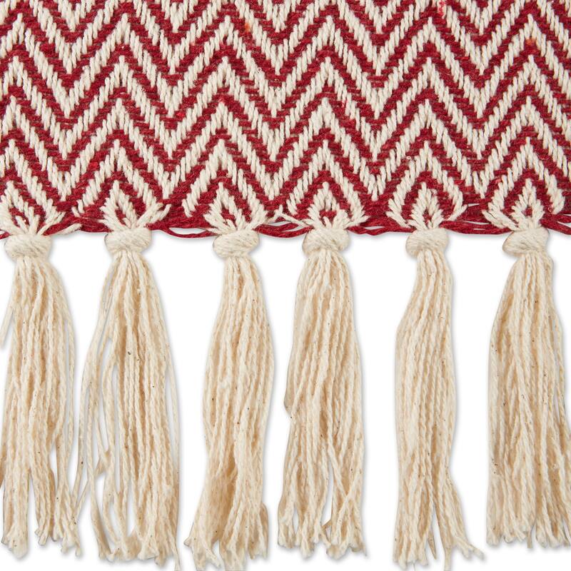 Stone Handloom Chevron Throw