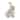 Bunny Bottlebrush Easter Figurine