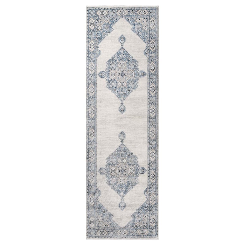 Superior Kailani Modern Farmhouse Medallion Indoor Runner or Area Rug
