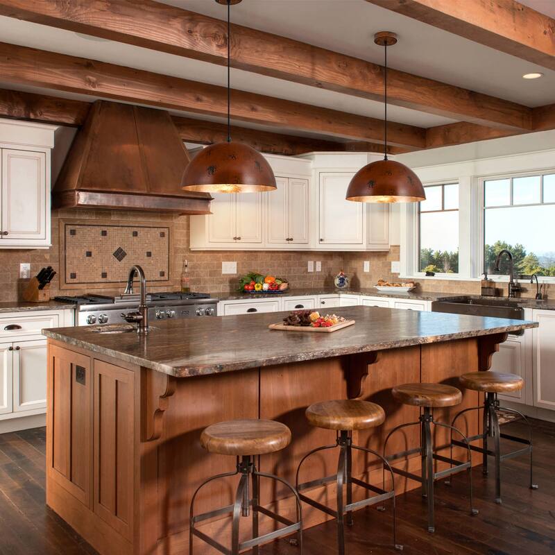 Industiral Metal Pendant Light Fixture Dome for Kitchen Island