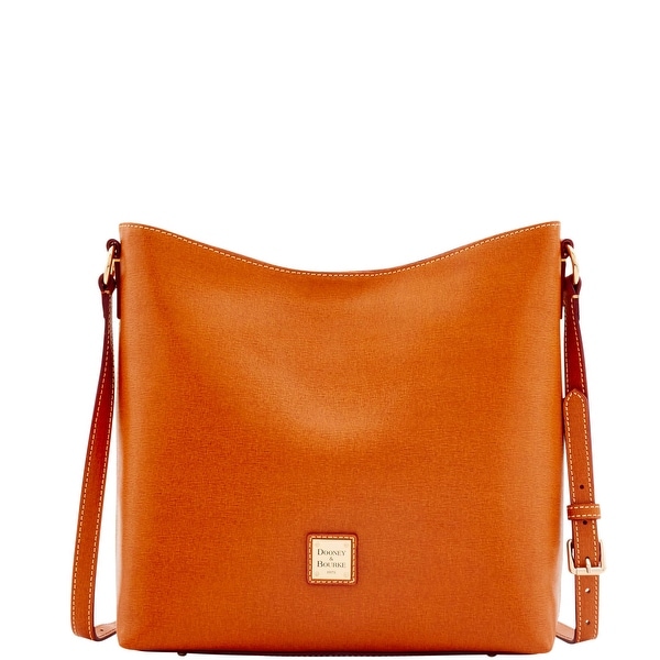 Dooney & Bourke Saffiano Hobo Crossbody (Introduced by Dooney & Bourke at $228 in Feb 2017) - Natural