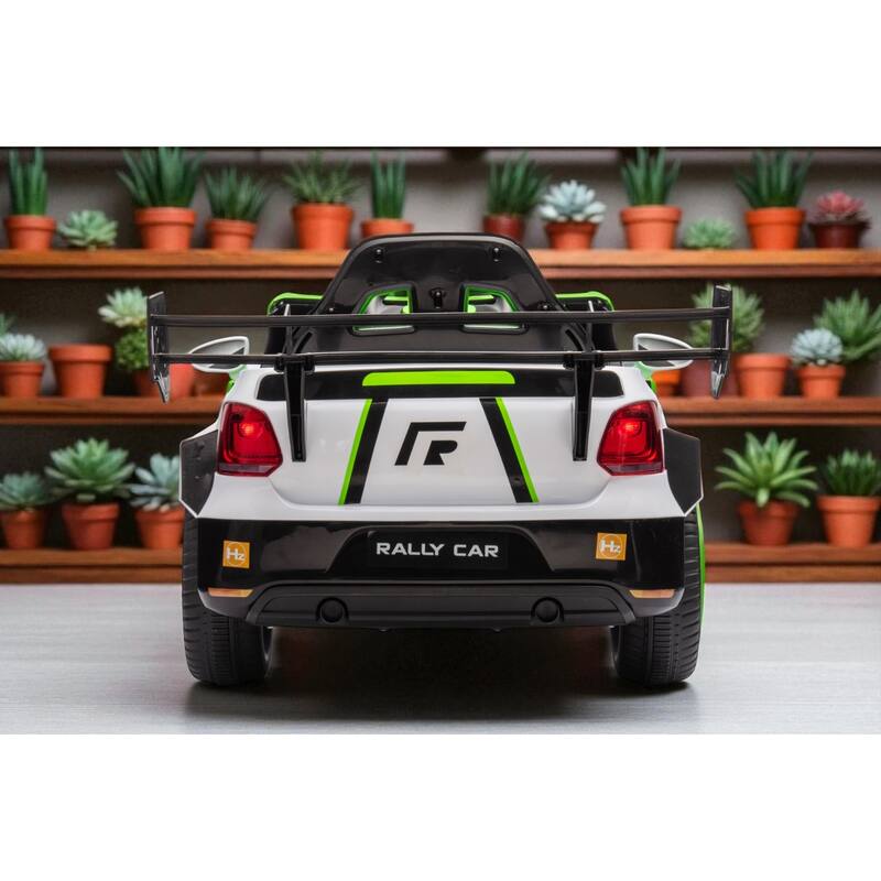12V Electric Kids Ride-On Car with Remote Control, Music, Lights, Seat Belt, Opening Doors, 4-Wheel Suspension