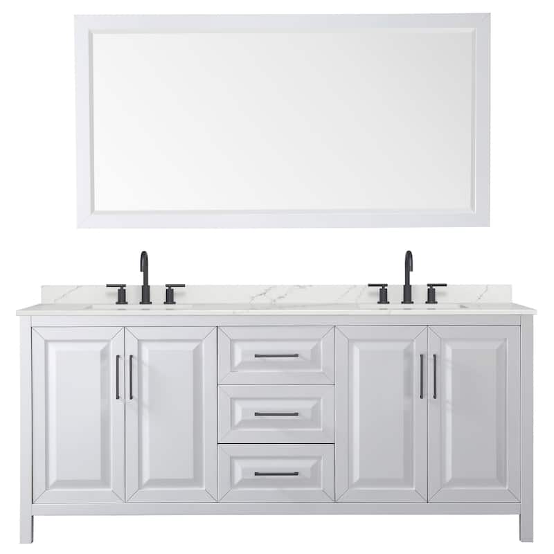 Wyndham Collection WCV252580D-QTZ-US3M70 Daria 80" Free Standing