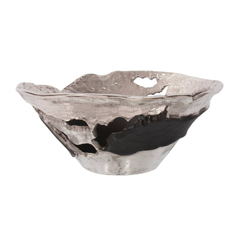 Allan Andrews Contemporary Nickel and Black Bowl, Small