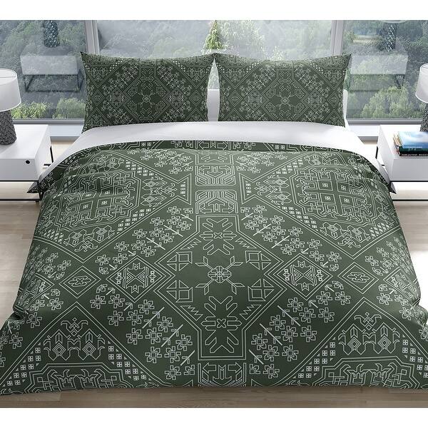 slide 1 of 3, BAYBAR SAGE Duvet Cover By Kavka Designs
