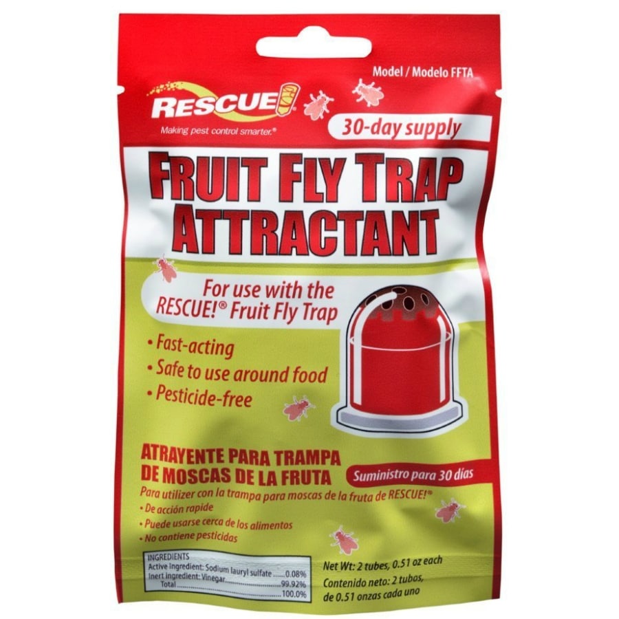 RESCUE Indoor Non-Toxic Fruit Fly Trap Attractant Refill, 30 Days