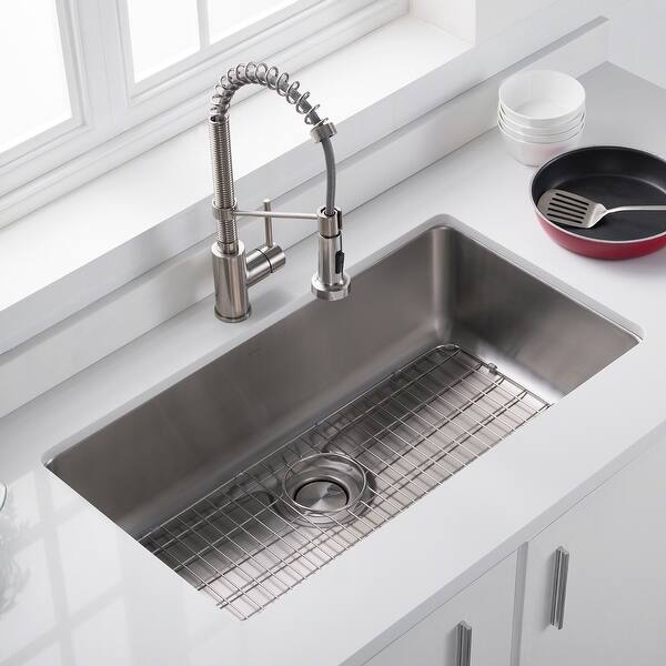 Shop Kraus Bg3117 29 Inch Stainless Steel Bottom Grid For Kitchen Sink 28 63 X 14 38 X 0 38 Overstock 17961102