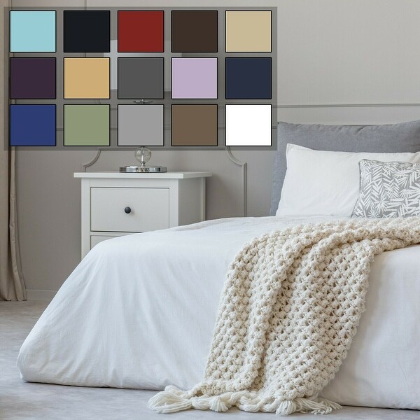 1800 Count Cotton Feel Bed Sheet Set Pillowcases Deep Pocket All
