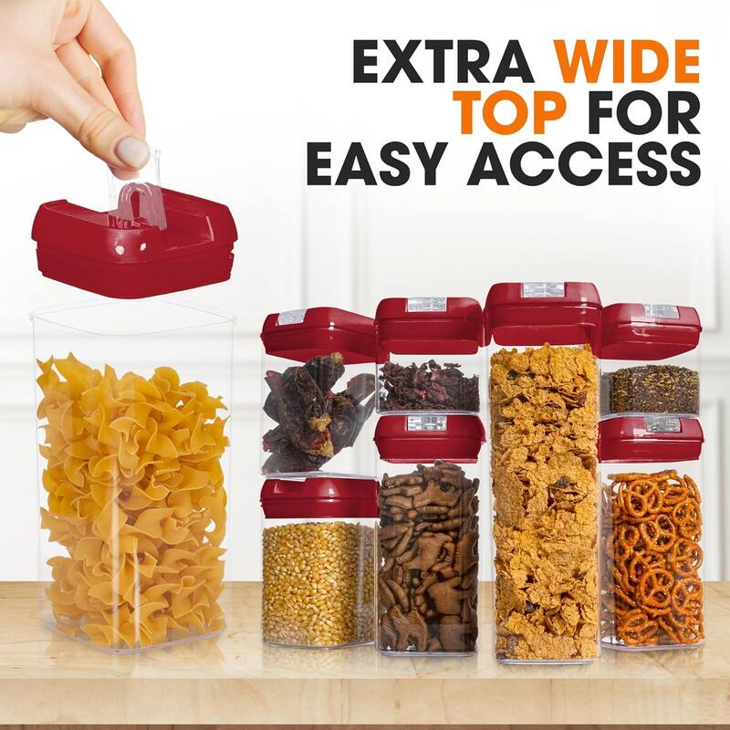 Cheer Collection 7-piece Stackable Airtight Food Storage Container Set