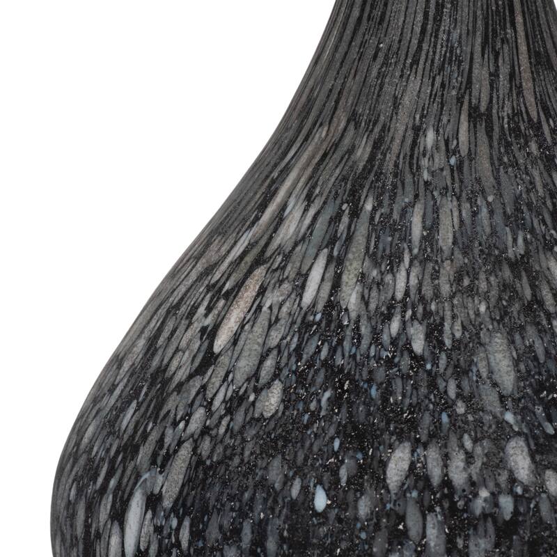 Glass Teardrop Silhouette Bottle - Gray