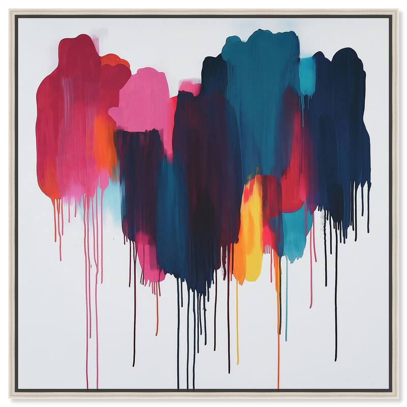 Glacier Color Glide Canvas by Art Remedy - 16" x 16" - Silver