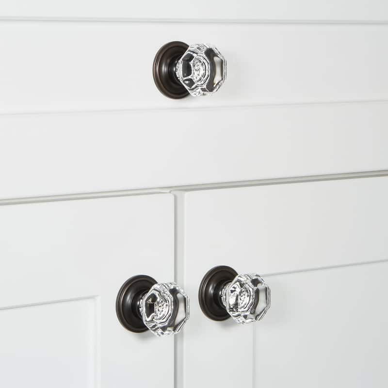 Grandeur CHAM-CRYS-KNOB-GEO Chambord 1-3/8"Faceted Glam Crystal