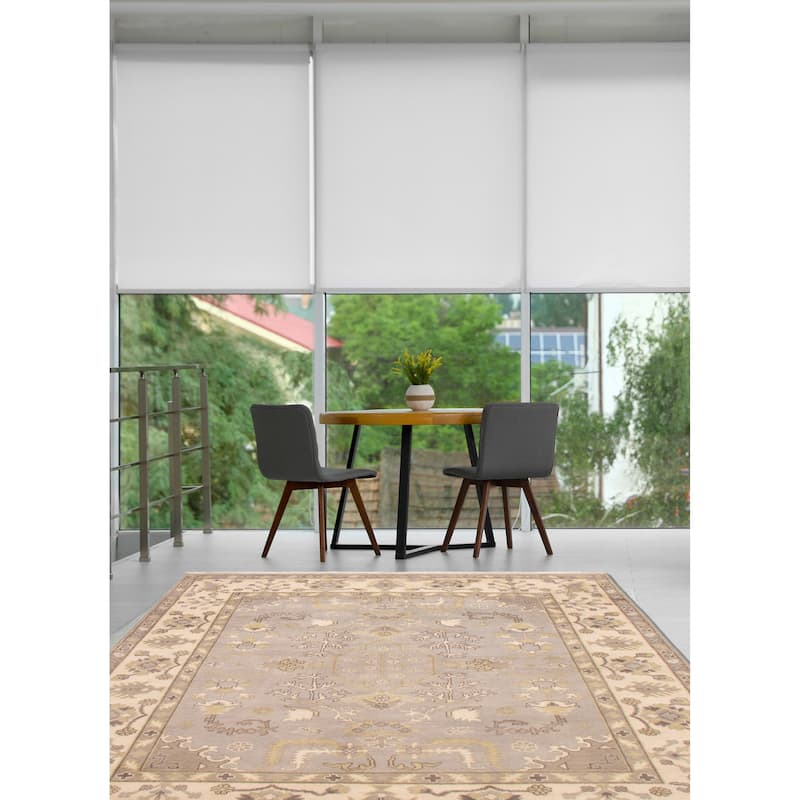 ECARPETGALLERY Hand-knotted Royal Oushak Grey Wool Rug - 8'1 x 10'0
