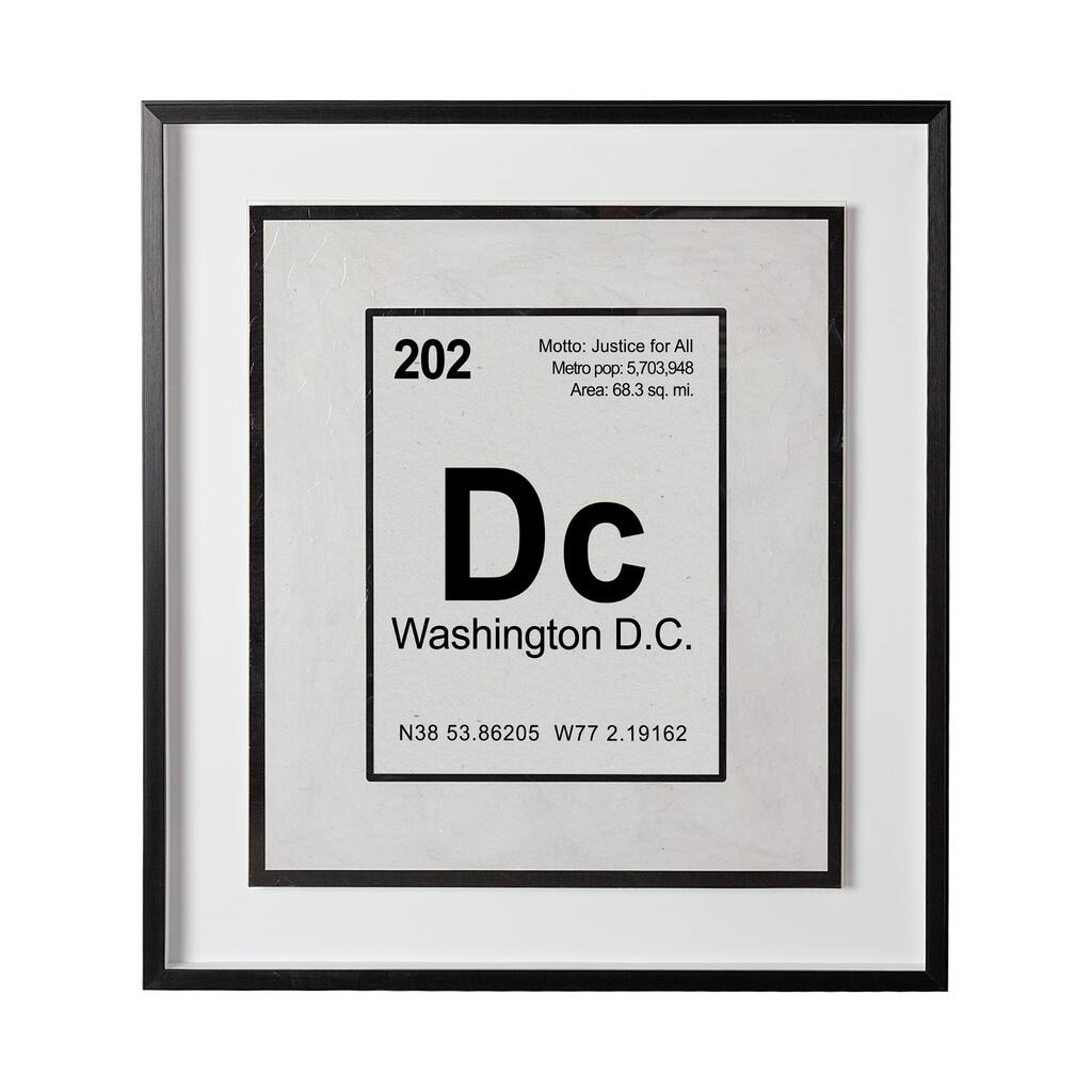 Breaking Washington DC B Framed Art Print