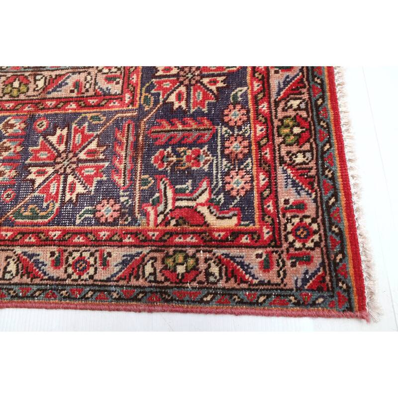 ECARPETGALLERY Hand-knotted Antalya Vintage Red Wool Rug - 6'5 x 9'5