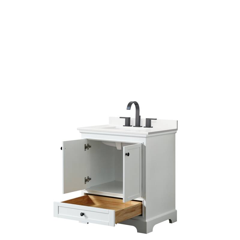 Deborah 30-inch Single Vanity, Quartz Top