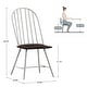 preview thumbnail 6 of 18, Belita Two-Tone Metal and Wood Spindle Back Dining Chairs (Set of 4) by iNSPIRE Q Modern