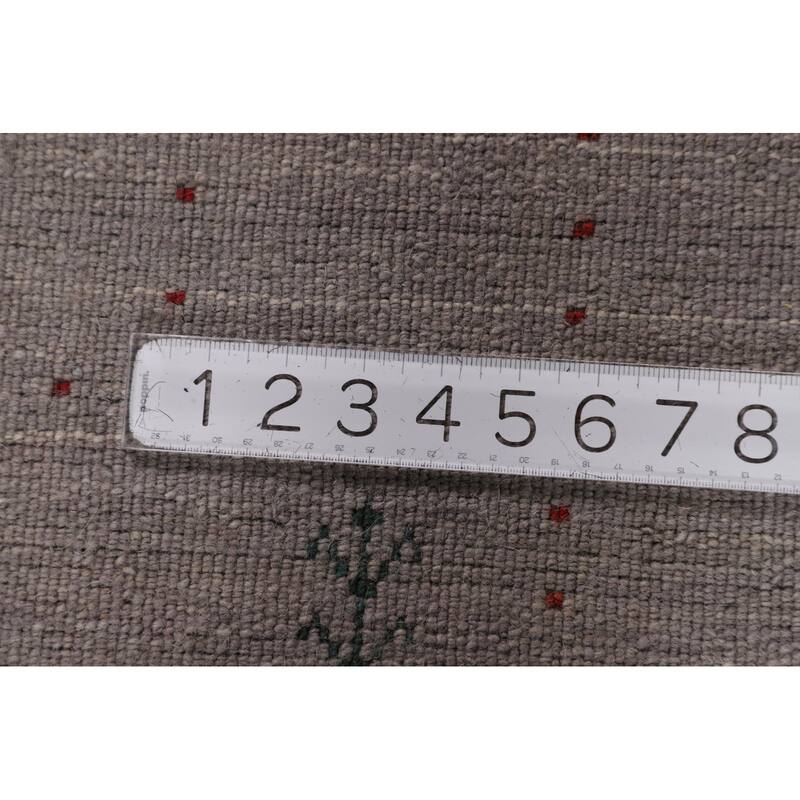 Little Animals Gabbeh Indian Area Rug Hand-Knotted Wool Carpet - 5'1"x 8'0"