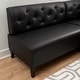 preview thumbnail 21 of 40, Allard Upholstered/Faux Leather Modern Farmhouse Nook Bench