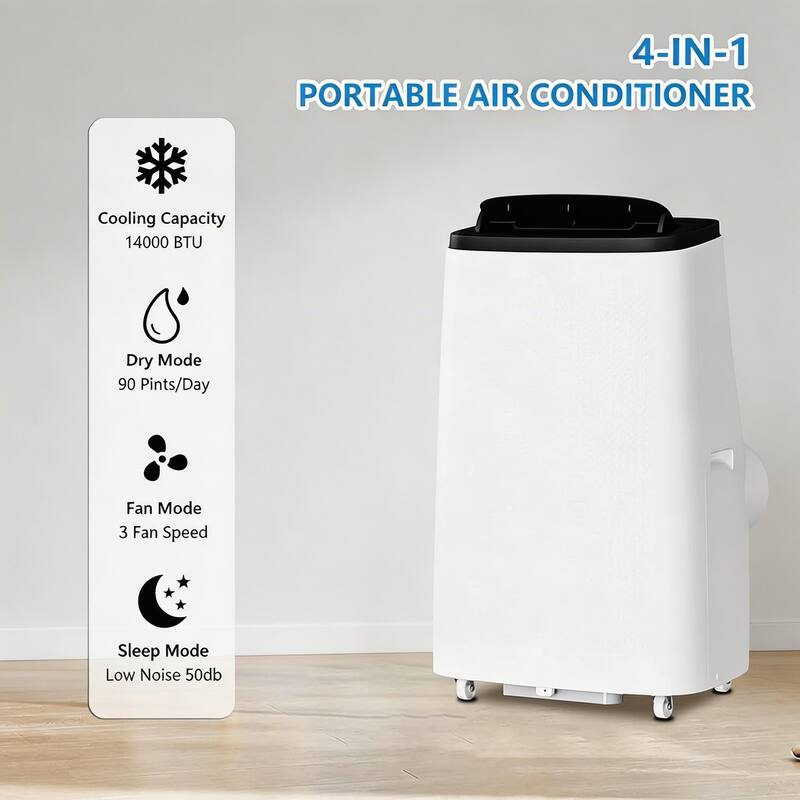 3-in-1 Air Conditioners, with Remote Control, 14000 BTU